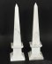 Vintage Pair of Stunning Carrara Marble Obelisks Mid 20th C | Ref. no. A2500a | Regent Antiques