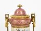 Antique Pair French Ormolu Mounted Pink Sevres Lidded Vases 19th C | Ref. no. A2529 | Regent Antiques