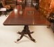 Antique 11ft George III Regency Flame Mahogany Triple Pillar Dining Table 19th C | Ref. no. A2553 | Regent Antiques