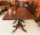 Antique 11ft George III Regency Flame Mahogany Triple Pillar Dining Table 19th C | Ref. no. A2553 | Regent Antiques