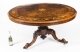 Antique Round Burr Walnut Marquetry Loo Table  19th C & 6 vintage chairs | Ref. no. A2554a | Regent Antiques