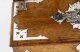 Antique English Victorian Golden Oak 3 Crystal Decanter Tantalus Dry Bar 19th C | Ref. no. A2558 | Regent Antiques