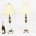 Vintage Set of 4 Corinthian Column Ormolu & Glass Table Lamps Mid 20th Century | Ref. no. A2569 | Regent Antiques