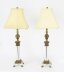 Vintage Pair  Corinthian Column Ormolu & Glass Table Lamps Mid 20th Century | Ref. no. A2569a | Regent Antiques