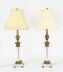 Vintage Pair  Corinthian Column Ormolu & Glass Table Lamps Mid 20th Century | Ref. no. A2569a | Regent Antiques