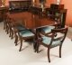 Vintage Twin Pillar Dining Table &  10 dining chairs   20th C | Ref. no. A2599a | Regent Antiques