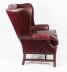Bespoke Pair Leather Wingback Armchairs & Pair Stools Murano Port  20th C | Ref. no. A2612a | Regent Antiques