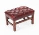 Bespoke Pair Buttoned Leather Stools Murano Port 20th C | Ref. no. A2613 | Regent Antiques