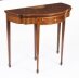 Antique Mahogany and Satinwood Inlaid Serpentine Card Console Table Circa 1880 | Ref. no. A2664a | Regent Antiques