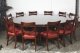 Vintage 8ft Diameter Flame Mahogany Dining Table & 12 Chairs  20th C | Ref. no. A2727a | Regent Antiques