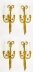 Antique Set 4  Regency Revival Ormolu Wall Lights Appliques  20th C | Ref. no. A2730 | Regent Antiques