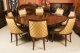 Vintage 7ft Diam Jupe Dining Table Leaf Cabinet & 8 Gondola Chairs mid 20th C | Ref. no. A2737b | Regent Antiques