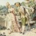 Antique Water Colour  "The Romantic Walk"  by  Belisario Gioja   19th C | Ref. no. A2771 | Regent Antiques