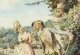 Antique Water Colour  "The Romantic Walk"  by  Belisario Gioja   19th C | Ref. no. A2771 | Regent Antiques