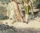 Antique Water Colour  "The Romantic Walk"  by  Belisario Gioja   19th C | Ref. no. A2771 | Regent Antiques