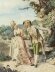 Antique Water Colour  "The Romantic Walk"  by  Belisario Gioja   19th C | Ref. no. A2771 | Regent Antiques