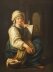 Antique Italian School Oil Painting "Young Lady Reading a Scroll"  19th C | Ref. no. A2842 | Regent Antiques