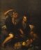 Antique Painting Grape and Melon Eaters After Bartolome\