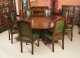 Vintage 7ft Diam Jupe Dining Table  & 8 Chairs mid 20th C | Ref. no. A2909b | Regent Antiques
