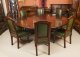 Vintage 7ft Diam Jupe Dining Table  & 8 Chairs mid 20th C | Ref. no. A2909b | Regent Antiques