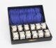 Rare Vintage Cased Set of Twelve Sterling Silver Napkin Rings  Mid 20th C | Ref. no. A2924 | Regent Antiques