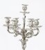 Antique Pair French Rococo Revival 7 Light Silver Plated Candelabra c.1920 | Ref. no. A2949 | Regent Antiques