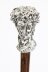 Antique Italian Cast 800 Silver  Romanesque walking stick cane 19th C | Ref. no. A2955 | Regent Antiques