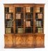 Vintage Georgian Revival Flame Mahogany Breakfront Bookcase  20th Century | Ref. no. A2973 | Regent Antiques