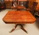 Vintage 13ft Flame Mahogany & Brass Inlaid Twin Pillar Dining Table 20th C | Ref. no. A3005 | Regent Antiques