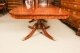 Vintage Brass Inlaid Twin Pillar Dining Table & 14 Swag back Chairs 20th C | Ref. no. A3005b | Regent Antiques