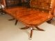 Vintage Brass Inlaid Twin Pillar Dining Table & 14 Swag back Chairs 20th C | Ref. no. A3005b | Regent Antiques