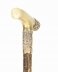 Antique French Gold & Horn Handled Walking StickCane 19th C | Ref. no. A3050 | Regent Antiques