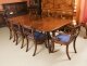 Vintage 7ft Twin Pillar Dining Table &  8 dining chairs   20th C | Ref. no. A3100a | Regent Antiques