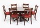 Antique Regency Flame Mahogany  Dining Table  19th C & 6 Chairs | Ref. no. A3148a | Regent Antiques