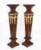 Antique Pair of Edwardian Mahogany Pedestals Torchere Stands Early 20th C | Ref. no. A3192 | Regent Antiques