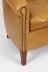 Bespoke Pair English Handmade Amsterdam Leather Arm Chairs Buckskin | Ref. no. A3206 | Regent Antiques