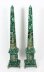 Antique Pair Monumental 4ft Ormolu Mounted Malachite Obelisks on Stands C1920 | Ref. no. A3241a | Regent Antiques