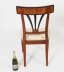 Vintage Set 10 Biedermeier Walnut & Ebonised Dining Chairs 20th Century | Ref. no. A3256b | Regent Antiques