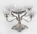 Antique English Silver Plate Cut Glass Epergne Candelabra Centrepiece Circa 1830 | Ref. no. A3278 | Regent Antiques