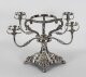 Antique English Silver Plate Cut Glass Epergne Candelabra Centrepiece Circa 1830 | Ref. no. A3278 | Regent Antiques