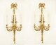 Antique Monumental Pair 4ft Ormolu Three Branch Wall Lights Appliques 19th C | Ref. no. A3315 | Regent Antiques