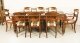 Bespoke Handmade Burr Walnut & Marquetry Dining Table & 8 Chairs | Ref. no. A3320a | Regent Antiques