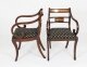 Vintage Set 10 Regency Revival Brass Inlaid Bar Back Dining Chairs 20th C | Ref. no. A3335 | Regent Antiques