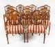 Vintage Set 12 Hepplewhite Shield Back Dining Chairs by William Tillman 20th C | Ref. no. A3367 | Regent Antiques
