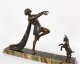 Antique Art Deco Bronze  Toga Dancer by Emile Carlier Circa 1920 | Ref. no. A3385 | Regent Antiques