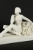 Antique Art Deco Bisque Porcelain Sculpture "Seated Nude With Flowers" C1920 | Ref. no. A3386 | Regent Antiques