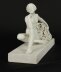 Antique Art Deco Bisque Porcelain Sculpture "Seated Nude With Flowers" C1920 | Ref. no. A3386 | Regent Antiques