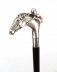 Antique Sterling Silver Horse & Jockey Walking Cane Stick  19th C | Ref. no. A3391a | Regent Antiques