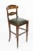 Bespoke Pair Walnut Marquetry Leather Bar Stools | Ref. no. A3408 | Regent Antiques
