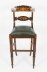 Bespoke Pair Walnut Marquetry Leather Bar Stools | Ref. no. A3408 | Regent Antiques